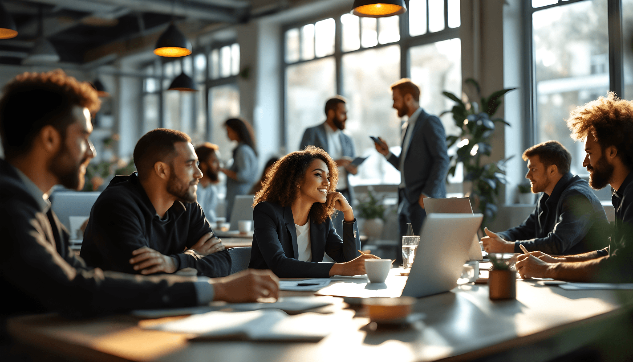 Working in the office